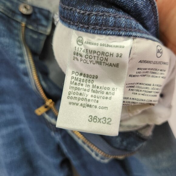 AG Adriano Goldschmied The Graduate Jeans Tailored Leg Men's 36 X 32 - Picture 8 of 13